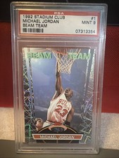 1992-93 Topps Stadium Club - Beam Team Michael Jordan #1 PSA 9