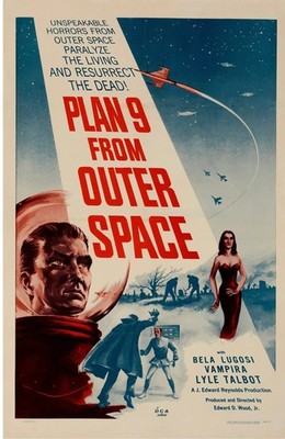 PLAN 9 FROM OUTER SPACE POSTERS VINTAGE MOVIE POSTER HQ BELA LUGOSI