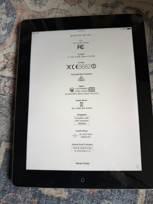 Apple iPad 4th Gen. / A1458  scratched screen