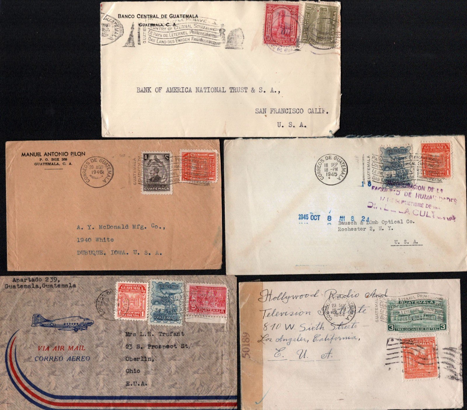 Guatemala Cover Collection - 9 Items - [Group 7]