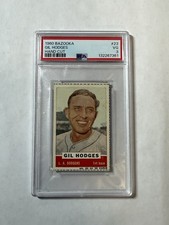 1960 Bazooka #23 Gil Hodges PSA 3 Los Angeles Dodgers HOF Hand Cut SM