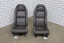 1992-1995 Dodge Viper Rt10 Gray Leather Seats Pair Oem Low Mile 15k