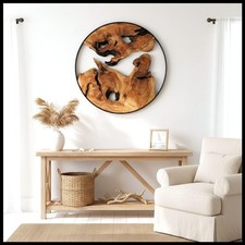 WELLAND WDC850-830 Cedar Wood Wall Decor 16" x 16" Live Edge