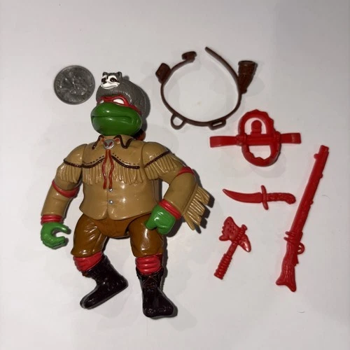 Vintage TMNT Ninja Turtles Figure Sewer Scout Raph 1992 Complete