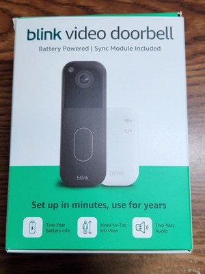 Blink Video Doorbell 2nd Gen 2 Way Audio / Head to Toe HD View / 2 Yr Bat