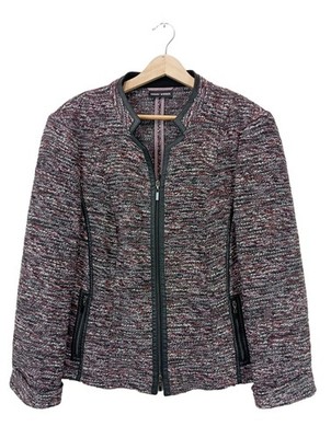 GERRY WEBER Strickjacke Damen Strickbekleidung Gr. DE 44 hellgrau Casual-Look