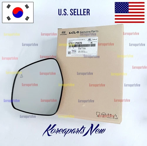 Mirror GLASS Holder Left DRIVER Side HTD BSD ⭐OEM⭐ Kia Sorento Hybrid 2021-2025