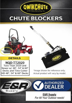 Qwikchute for Toro TimeCutter HD Fits 48'' 54'' & 60'', NQD-TT2020