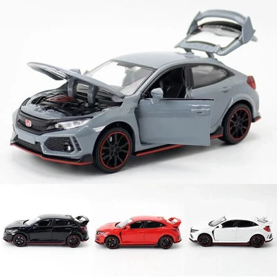 BRANDED 1:32 Honda Civic Type R Model Car Metal Diecast Gift Toy Vehicle Kids Collection