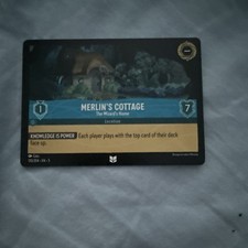 merlin's cottage the wizard's home merlin 170/204 shimmering skies sword in the…