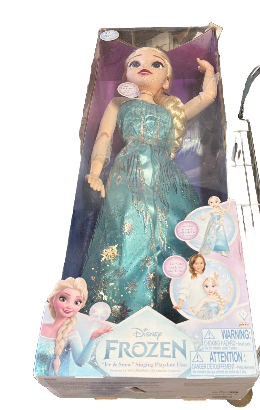 Disney Frozen Ice & Snow Singing Play Date Elsa 28&rdquo; Doll 2