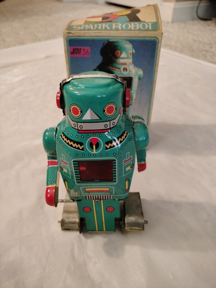 Robot Mécanique SPARK ROBOT JMT 36 – Spaceman à Clé – Avec Boîte D’origine – Tôle