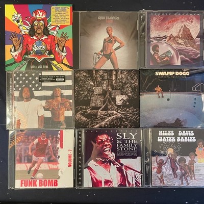 funk jazz hip hop soul cd bundle Bootsy, Outcast, Ohio Players, Sly Family Stone