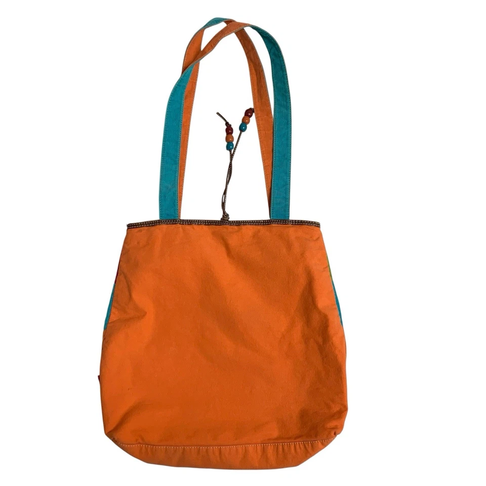 Bolso Mensajero Vintage Unionbay Multicolor Pana Boho Hippie Y2K Foto 2 de 4