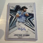 2026 Topps Series 1 Jonathan Aranda Baseball Stars Autographs (RAW)