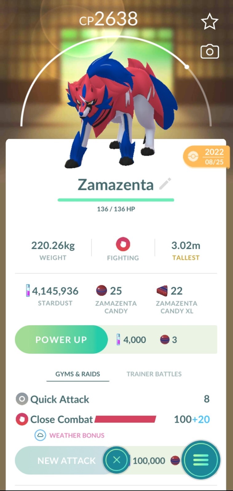 Zamazenta Pokemon Trade Go