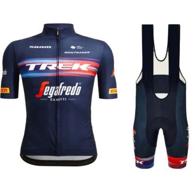 mens Team Cycling Jersey And Bib Shorts sets Cycling Strap Shorts Jerseys bibs - Image 1 of 4