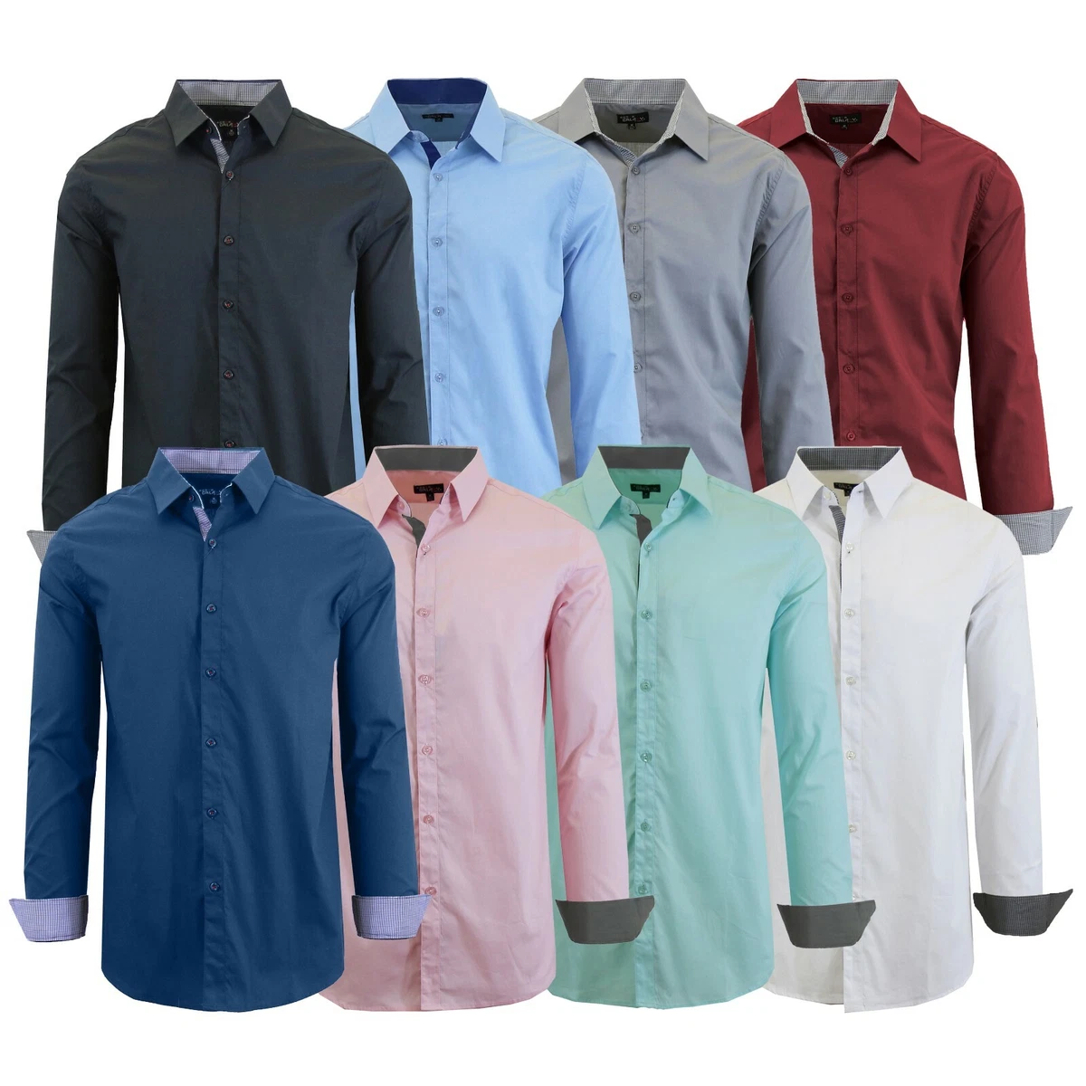 Mens slim fit button down shirts 2025