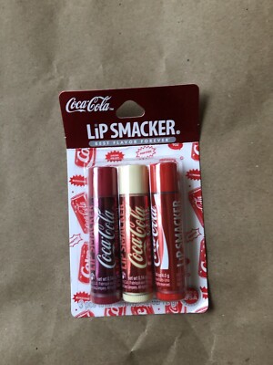 3pc Set -  Coca Cola Lip Smacker Lip Gloss/ Balm Cherry, Vanilla & Classic