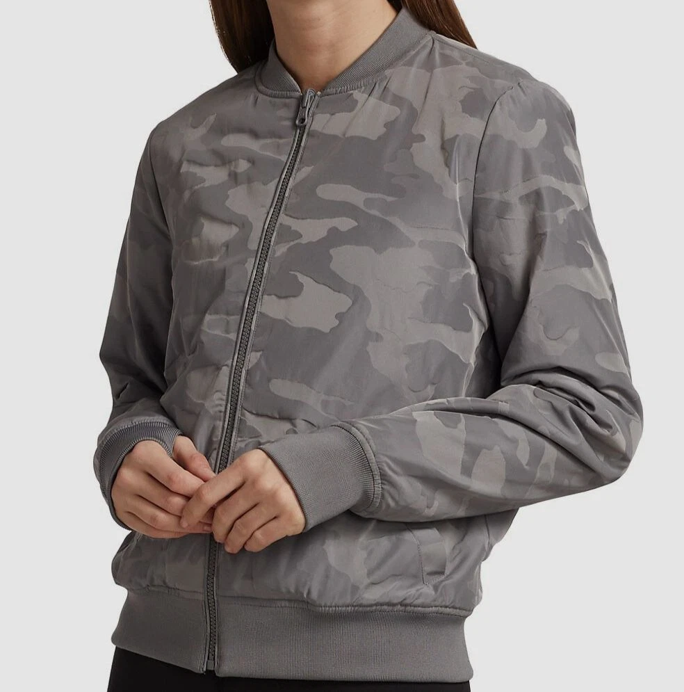 Camo print hotsell bomber jacket womens
