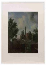 Meindert Hobbema The Haarlem Lock, Amsterdam A3 A4 Framed Print Picture