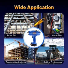Rebar Tier Tying Machine 8-34mm Rebar Tie Gun Automatic Steel Bar Rod Tying Tool