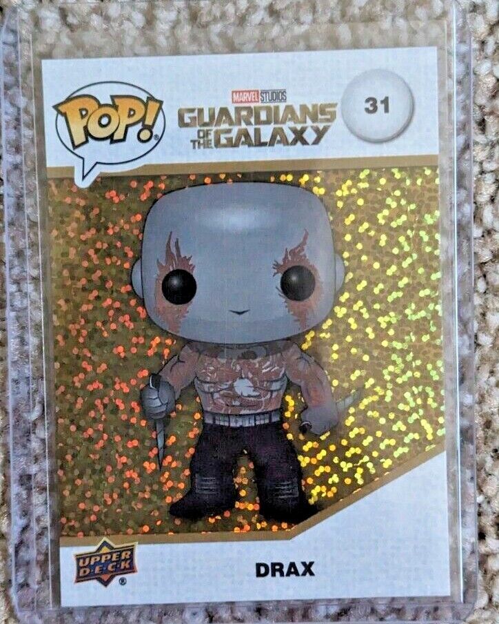SDCC Upper Deck Funko Pop Marvel Trading Cards Gold Glitter SDCC Upper Deck Funko Pop Marvel Trading Cards Gold Glitter