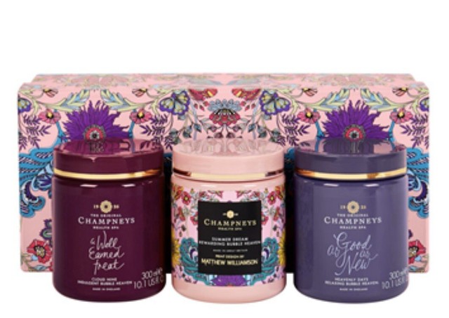 Champneys Bubble Heaven Gift Set 300ml X3 Large Tubs. for