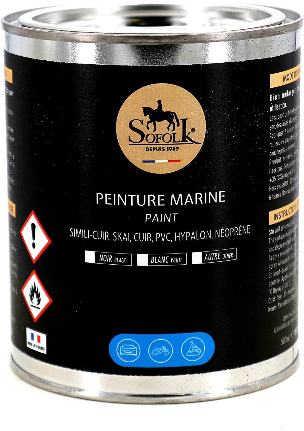 Peinture sellerie nautique bordeaux contre les craquelures de banquette de bateau