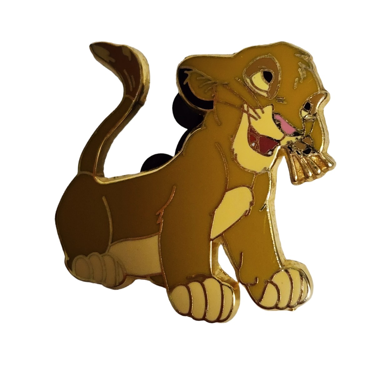 激レア Goodbye Miss Misanthropy SIMBA 12' Disney Pin 7027 Lion King Simba with Floppy Ears Smiling Happy