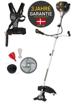 TEXAS Profi Motorsense Freischneider Rasentrimmer Benzin 4-Takt BC358D 3in1 