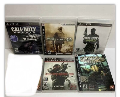 PS3 Bundle CoD Ghost  MW2  MW3 BioShock FPS PlayStation 3 Lot Of 5 Games