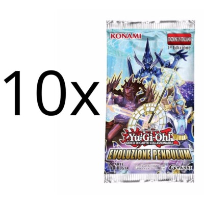 Yu-Gi-Oh! 10x Booster EVOLUZIONE PENDULUM 1. Auflage - DEUTSCH ITALIENISCH