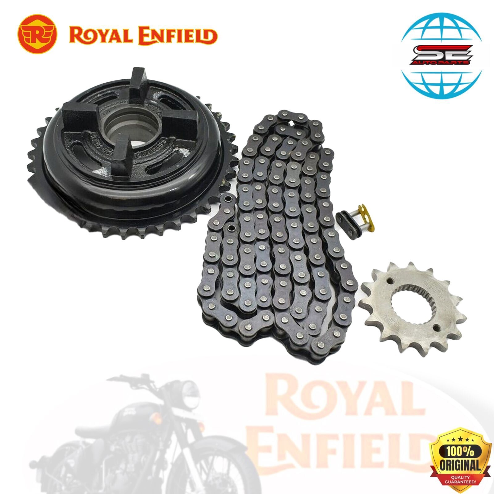 ROYAL ENFIELD CLASSIC 350 CHAIN & SPROCKET KIT FOR CLASSIC 350 (597463) eBay