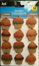 CUPCAKE Cupcakes Frosting Sprinkles Cherry Decorated Jot Stickers