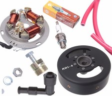 Grundplatte Unterbrecher Lichtspule Schwungscheibe Stator 12V pas f&uuml;r Simson S51