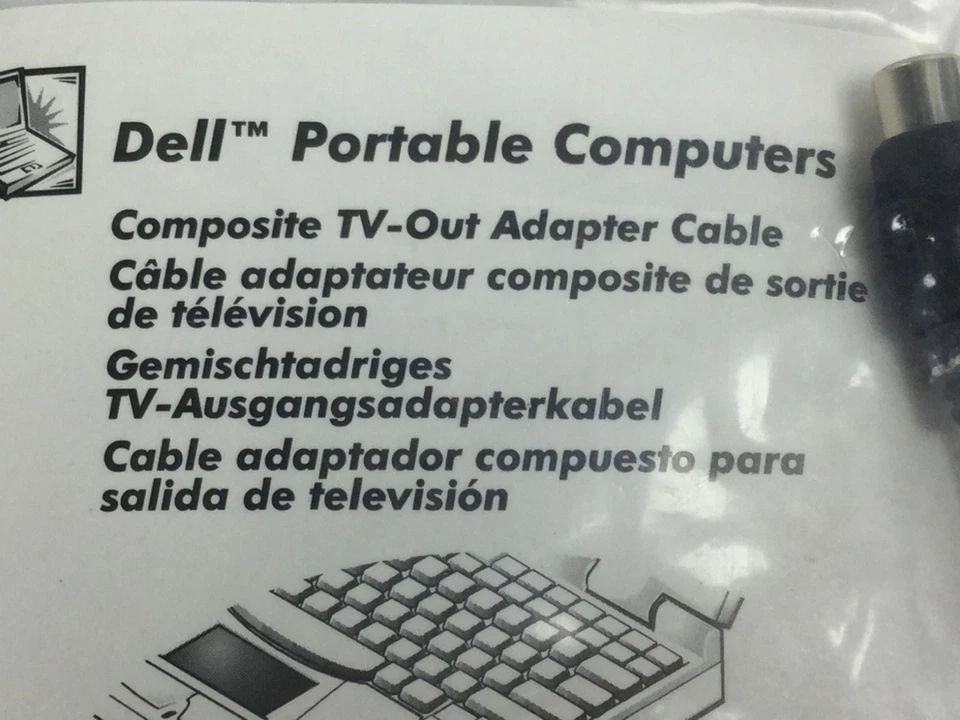 Genuine Dell 07309P Composite Coax TV Out Cable Factory Sealed - Image 2 of 4