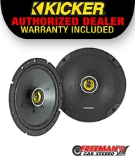 Kicker 46CSC674 CS-Series CSC67 6.75-Inch (165mm) Coaxial Speakers, 4-Ohm (Pair)
