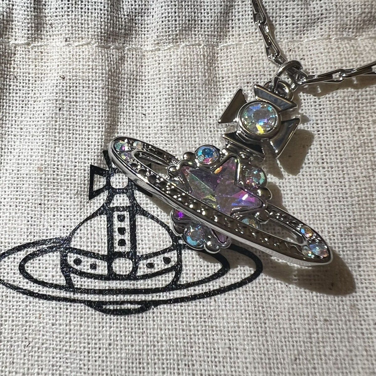 New~ Vivienne Westwood Astrid Orb Star Pendant Silver Tone New~ Vivienne Westwood Astrid Orb Star Pendant Silver Tone