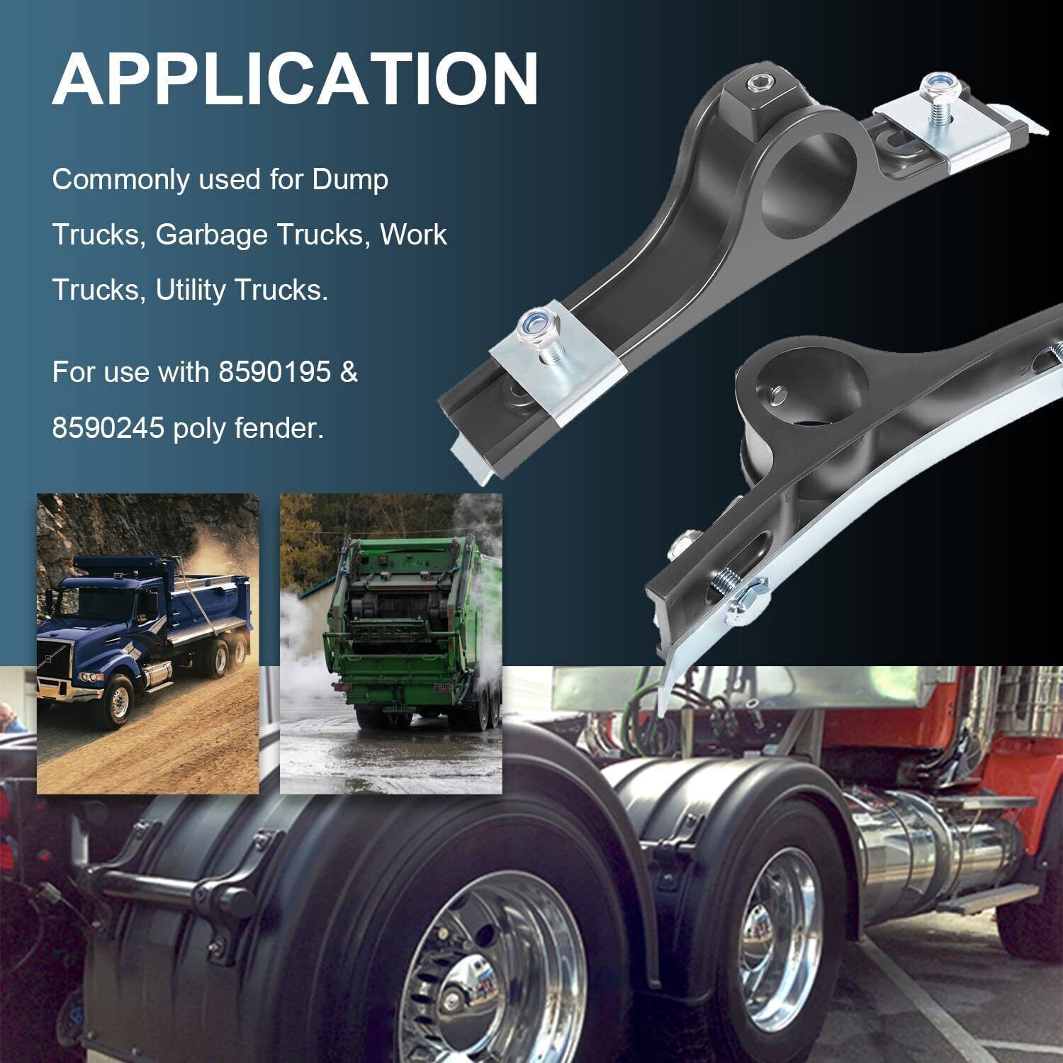 8591005 Fender Mount Hanger Mounting Bracket Assembly for 8590195 & 8590245 Poly