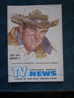 TV News Magazine Regional Guide July 1961 James Arness Gunsmoke Western