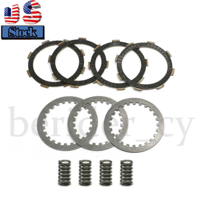 Clutch Plate Kit W/ HD Springs &amp; Gasket For Honda CRF100 XR100