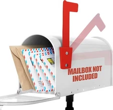 Universal Outgoing Mailbox Flag - Postal Carrier Raised Signal Flags Replacement