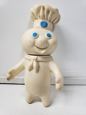 Vintage 1971 Pillsbury Poppin Fresh Doughboy Rubber 7" Figure Swivel Head Doll
