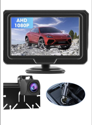 Jansite P056 Updated Car Rearview Back-up Camera Cam And Monitor AHD HD 4.3 