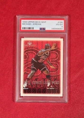 1999-00 Upper Deck MVP #190 Michael Jordan Chicago Bulls NBA Card PSA 4