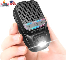 Wearable Bluetooth Speaker Clip On RGB Flashlight Noise Reduction Mic