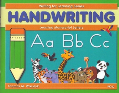 Writing For Learning Handwriting NEW PreKinder/Kinder Learning Manuscript Letter