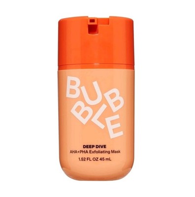 Bubble Deep Dive AHA+PHA Exfoliating Mask 1.52oz 45ml New No Box
