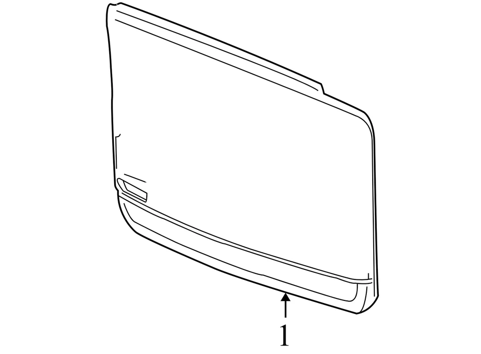 1999-2006 Chevrolet Silverado GMC Sierra FL Door Interior Used 15182799 OEM Foto 2 de 4